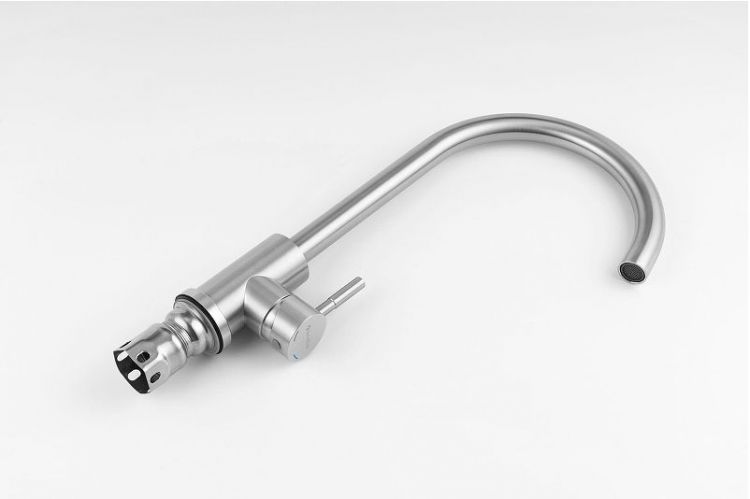 Смеситель для кухни Knotlor Streamline SS-01 цвет Матовая сталь Смеситель для кухни Knotlor Streamline SS-01 цвет Матовая сталь