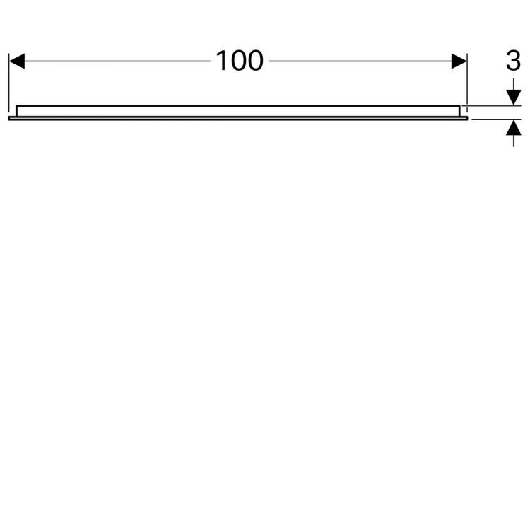 Зеркало Geberit myDay с подсветкой, 100x3, [824300000]