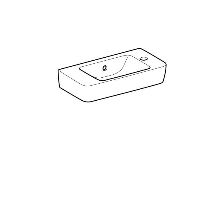 Раковина Geberit Renova Nr.1 Comprimo, 276150000