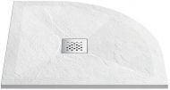 Душевой поддон из искусственного камня Vincea 90x90 VST-4SQ9090W+Vsph-D132 Белый матовый