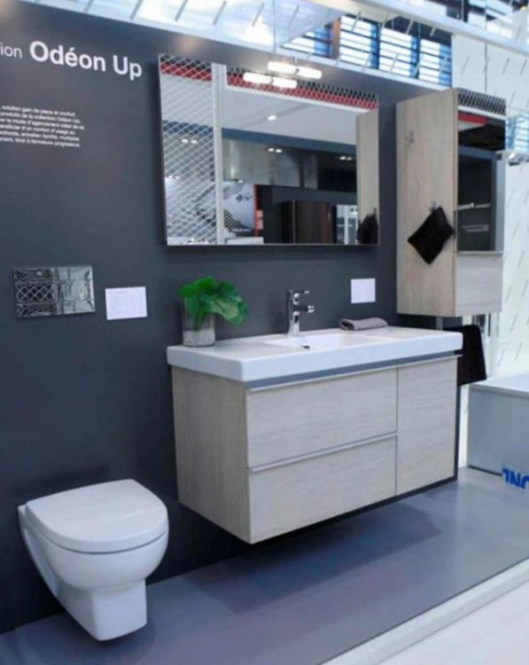 Тумба подвесная 105 см Jacob Delafon Odeon Up, цвет дуб шампань [EB891-E19]