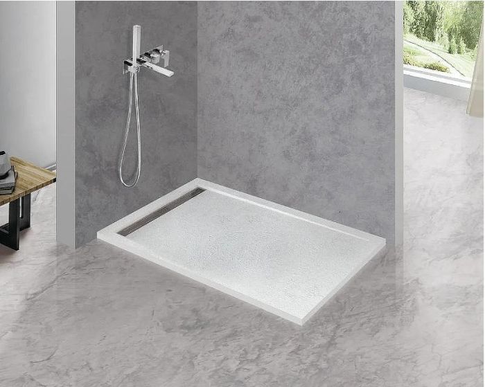 Душевой поддон из искусственного камня Cezares Tray AS 150x90 TRAY-AS-AH-150/90-30-W Белый
