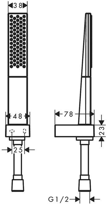 Hansgrohe Rainfinity Душевой гарнитур, с ручной лейкой, шланг 160см и держателем, цвет: белый матовый