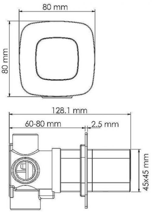 Переключатель потоков WasserKRAFT Naab A313 Хром