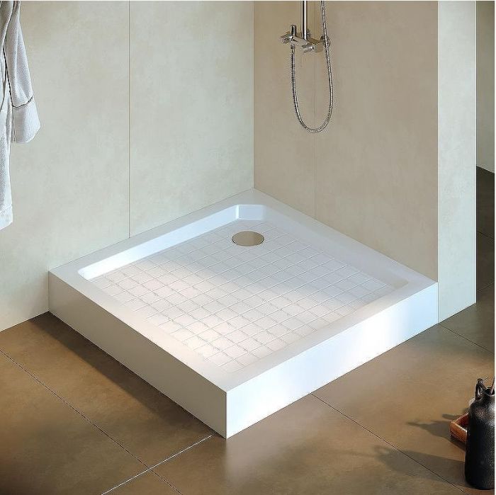 Душевой поддон из стеклопластика RGW SMC-W 80x80 57350188-01 Белый
