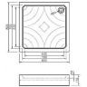 Акриловый поддон для душа Koller Pool Grace 80X80 GRACE80S Белый