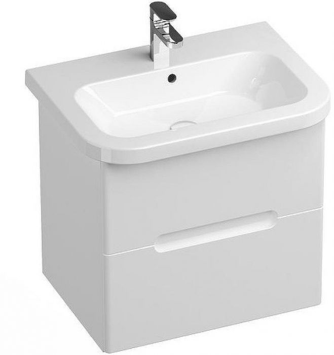 Тумба под раковину Ravak SD Chrome II 65 X000001291 подвесная Белая глянцевая
