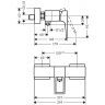 Hansgrohe Metropol Смеситель для душа, однорычажный, настенный, цвет: хром