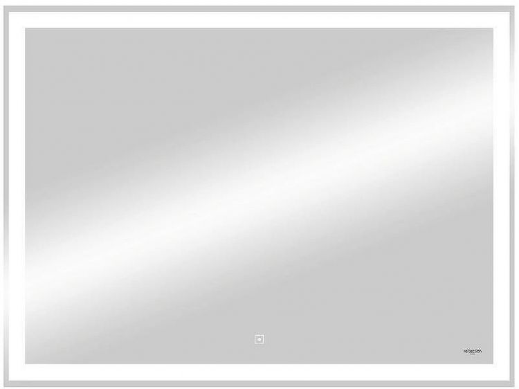 Зеркало Reflexion Double 800х600 RF4614DB с подсветкой с сенсорным выключателем, диммером и часами Зеркало Reflexion Double 800х600 RF4614DB с подсветкой с сенсорным выключателем, диммером и часами