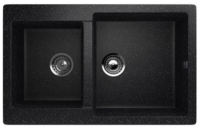 Кухонная мойка Ulgran Classic U-505-308 Черная Кухонная мойка Ulgran Classic U-505-308 Черная