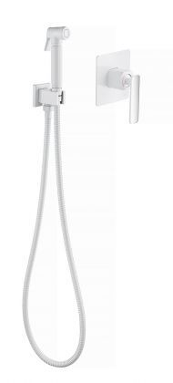 Смеситель встроенный с гигиеническим душем Timo Torne 4389/00-16SM хром-белый Смеситель встроенный с гигиеническим душем Timo Torne 4389/00-16SM хром-белый