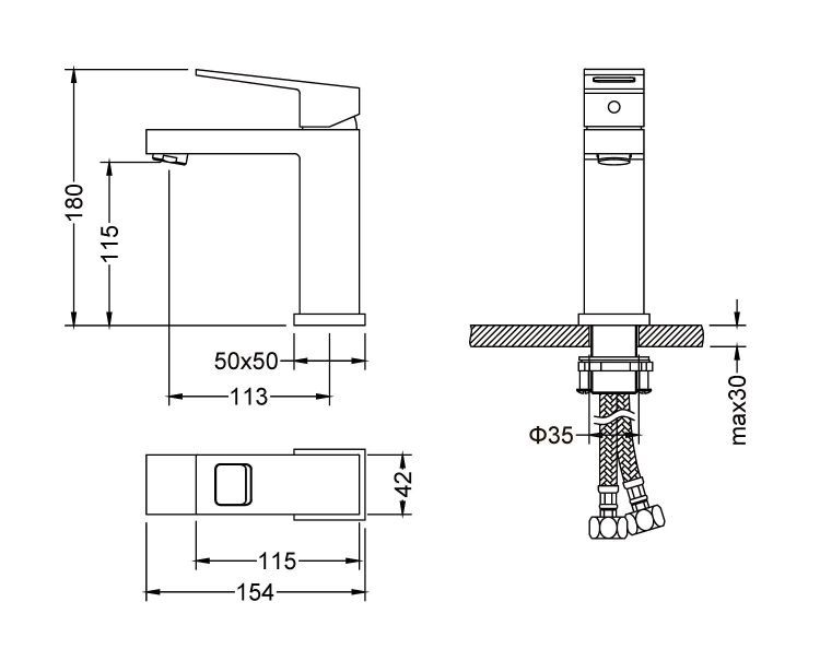Смеситель для раковины Timo Briana 7161/00F хром Смеситель для раковины Timo Briana 7161/00F хром