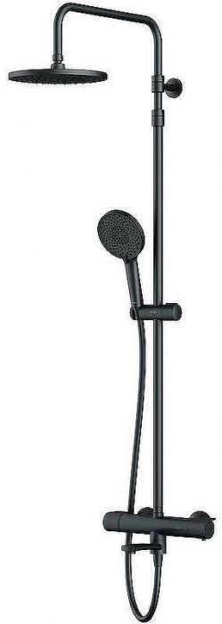 Душевая система AM.PM X-Joy F0785A522 с термостатом Черная матовая