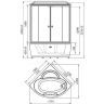 Душевой бокс Radomir Лаура К1 128x128 1-04-6-0-4-0861 с баней с гидромассажем
