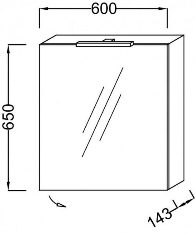 Зеркальный шкаф Jacob Delafon 60 см EB795GRU-E16 левый, ореховое дерево Зеркальный шкаф Jacob Delafon 60 см EB795GRU-E16 левый, ореховое дерево