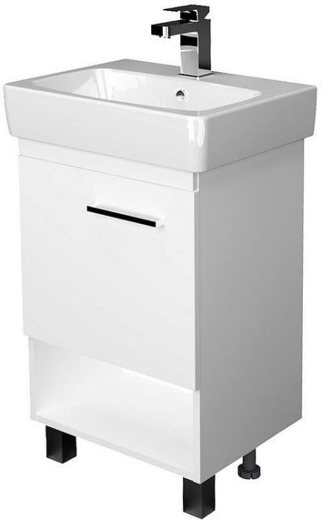 Тумба под раковину 1MarKa Tera 55 У76059 Белая глянцевая