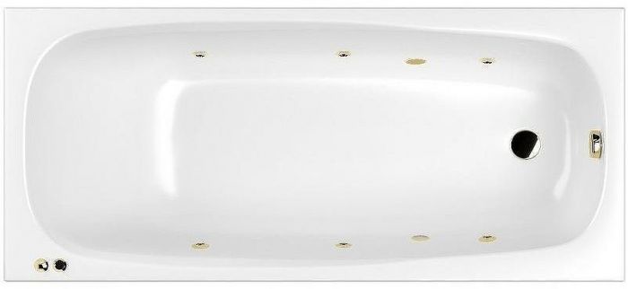 Акриловая ванна Whitecross Layla 170x75 0102.170075.100.SOFT.GL с гидромассажем