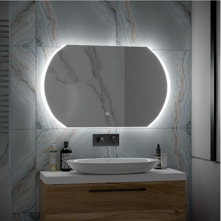 Зеркало Континент Polaris 1000х600 ЗЛП883 с подсветкой с сенсорным выключателем