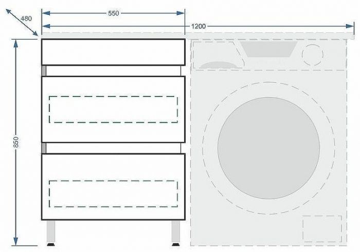 Тумба под раковину Stella Polar Мадлен 120 SP-00000406 Белая