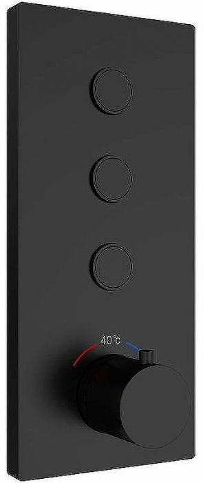 Душевая система Vincea Inspire VSFW-433TI2MB с термостатом Черная матовая