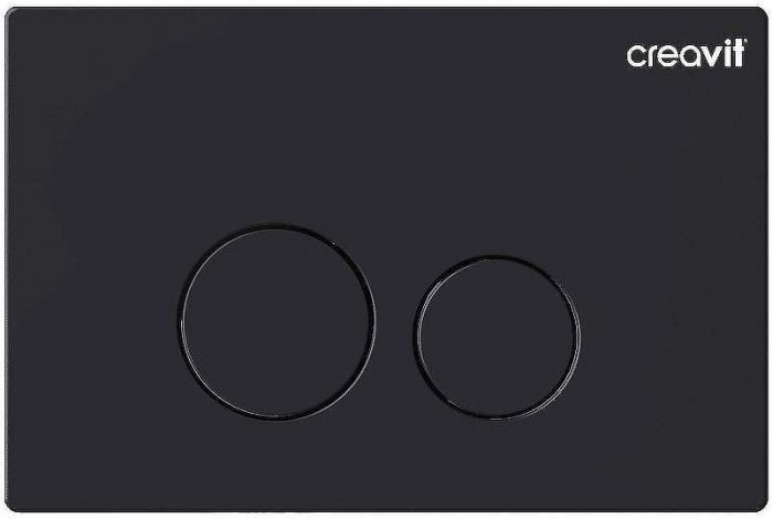 Клавиша смыва Creavit Terra GP9002.01 Черная матовая