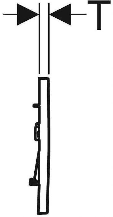 Клавиша смыва Geberit Sigma 30 NEW 115.883.DW.1 Черный глянцевый