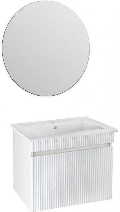 Тумба под раковину Runo Модена 75 00-00002200 подвесная Белая