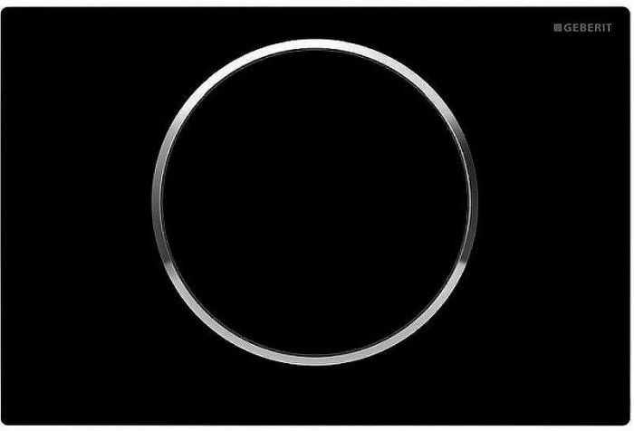 Клавиша смыва Geberit Sigma 10 115.758.KM.5 Черный/хром