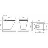 Подвесной унитаз CERAMICANOVA Mono Rimless CN1902