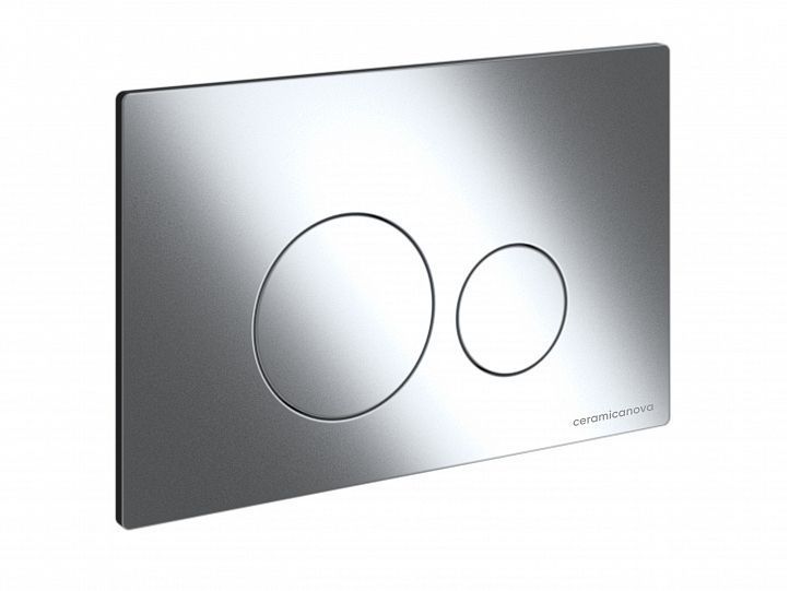 Система инсталляции для унитазов CERAMICANOVA Envision с кнопкой смыва Round цвет хром и креплениями, CN1001CH