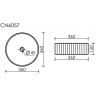 Умывальник CERAMICANOVA Element чаша накладная круглая 360 мм CN6057