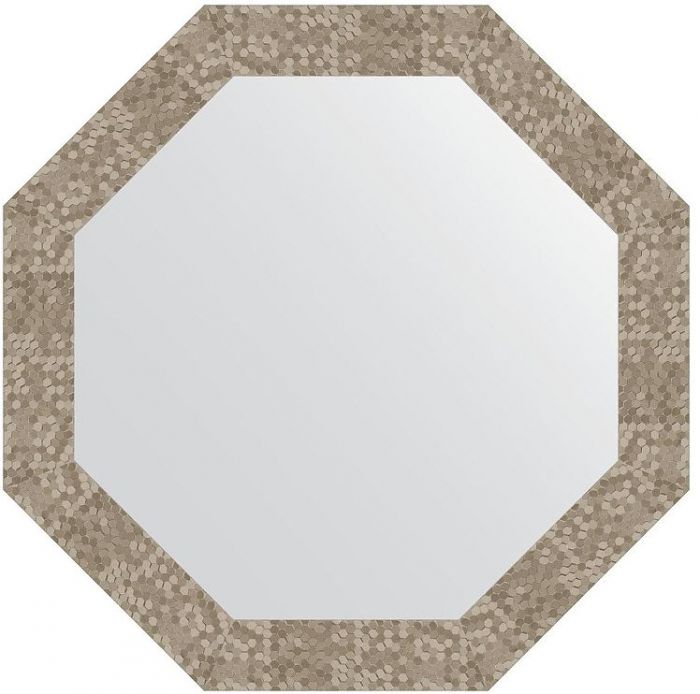 Зеркало Evoform Octagon 67х67 BY 7313 в багетной раме - Соты титан 70
