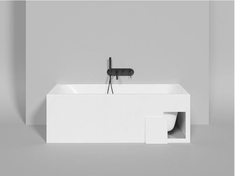 Ванна из искусственного камня Salini Orlanda Kit 160х70 102125M Белая матовая