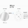 Зеркало SANCOS с подсветкой Bella 770 мм, BE770 Зеркало SANCOS с подсветкой Bella 770 мм, BE770