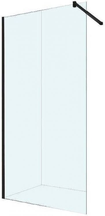 Душевая перегородка Berges Sky Black 110х200 064011 профиль Черный матовый стекло прозрачное Душевая перегородка Berges Sky Black 110х200 064011 профиль Черный матовый стекло прозрачное