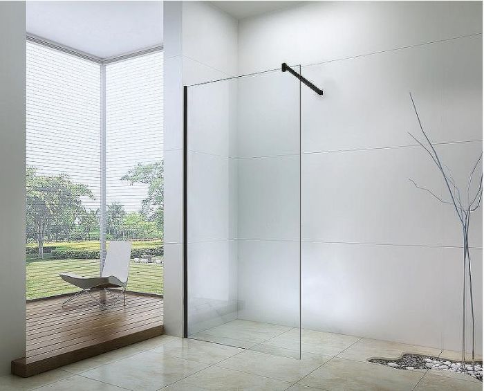 Душевая перегородка Berges Sky Black 110х200 064011 профиль Черный матовый стекло прозрачное