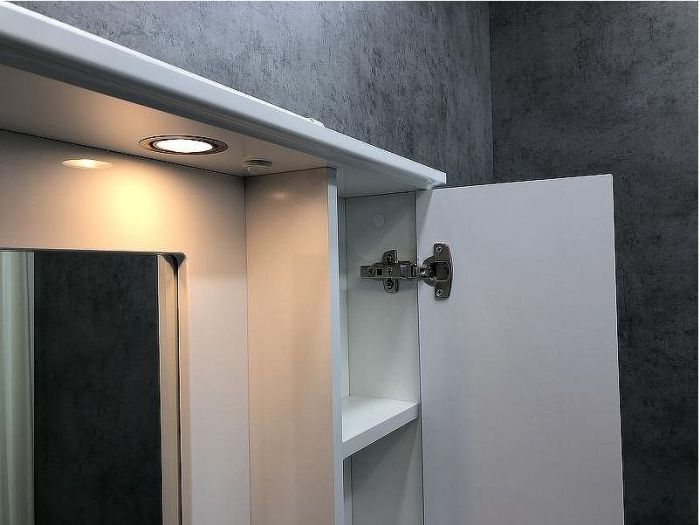 Зеркальный шкаф Comforty Палермо 80 00004139246 Белый глянец