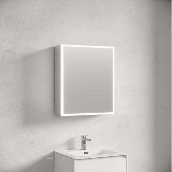 Зеркальный шкаф Sancos Evoke 60 SC8060 с подсветкой цвет Серый