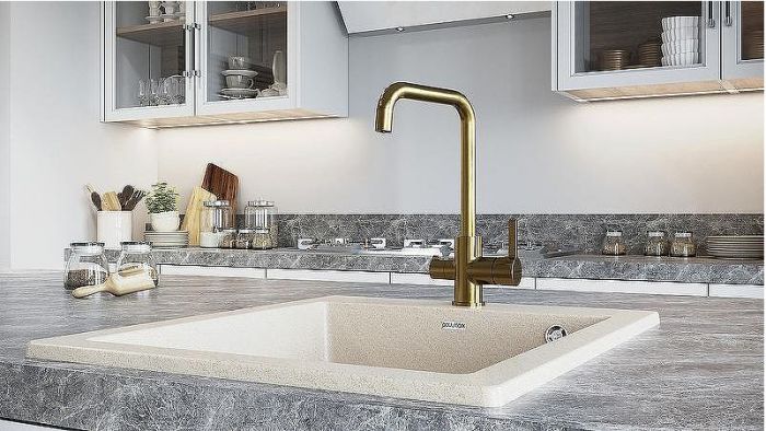 Смеситель для кухни Paulmark Logas Lo213021-BR Бронза