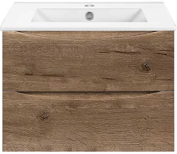 Тумба под раковину Vincea Mia Slim 70 VMC-2MC700S1VO подвесная V.Oak
