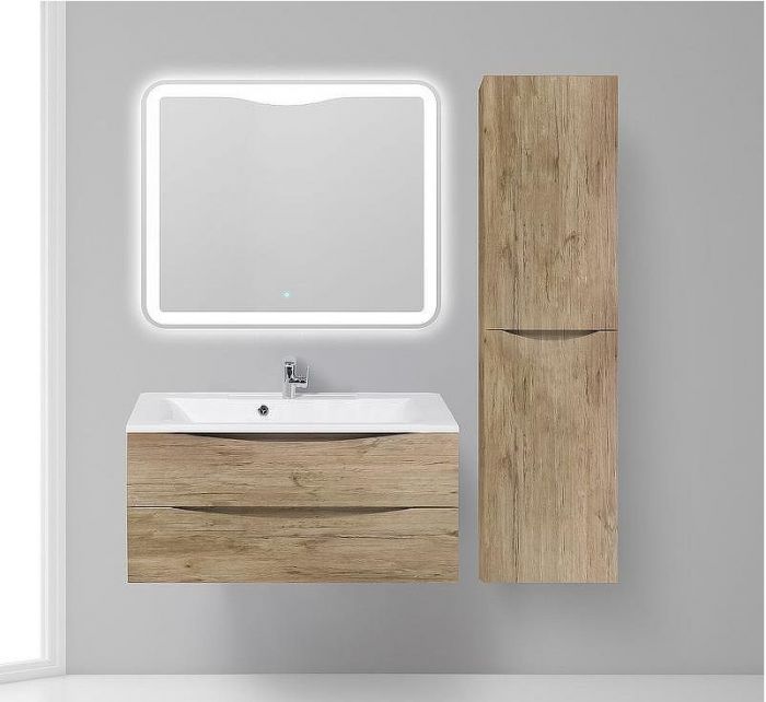 Шкаф пенал BelBagno Fly-Marino 40 L FLY-MARINO-1500-2A-SC-RN-P-L подвесной Rovere Nature