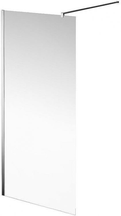 Душевая перегородка Kerama Marazzi Vetro 90 VE.90.WI.CR профиль Хром стекло прозрачное