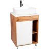 Тумба под раковину VIANT Бостон 56 VBOS56N-T1ST Белая Дуб Вотан