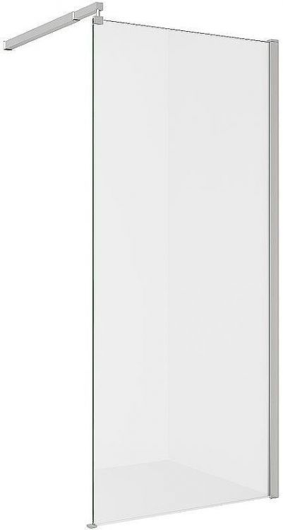 Душевая перегородка Alex Baitler 90 AB2990S1 профиль Хром стекло прозрачное