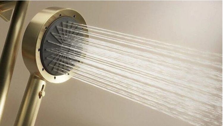 Душевая система Arrow ARQ14H889CG с термостатом цвет Брашированное золото Душевая система Arrow ARQ14H889CG с термостатом цвет Брашированное золото