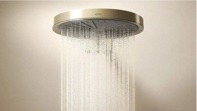 Душевая система Arrow ARQ14H889CG с термостатом цвет Брашированное золото Душевая система Arrow ARQ14H889CG с термостатом цвет Брашированное золото