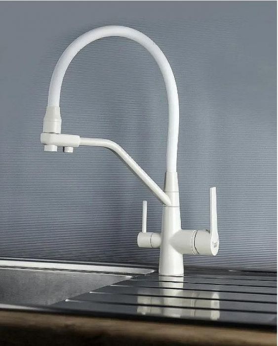 Смеситель для кухни Viko V-5504 Белый