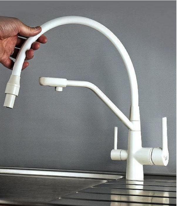 Смеситель для кухни Viko V-5504 Белый