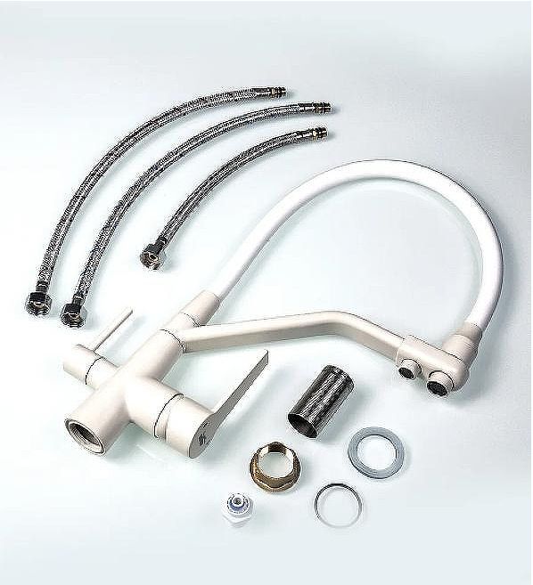 Смеситель для кухни Viko V-5504 Белый