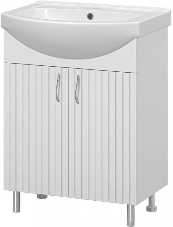 Тумба с раковиной Misty Изео 65 УТ000015761 Белая